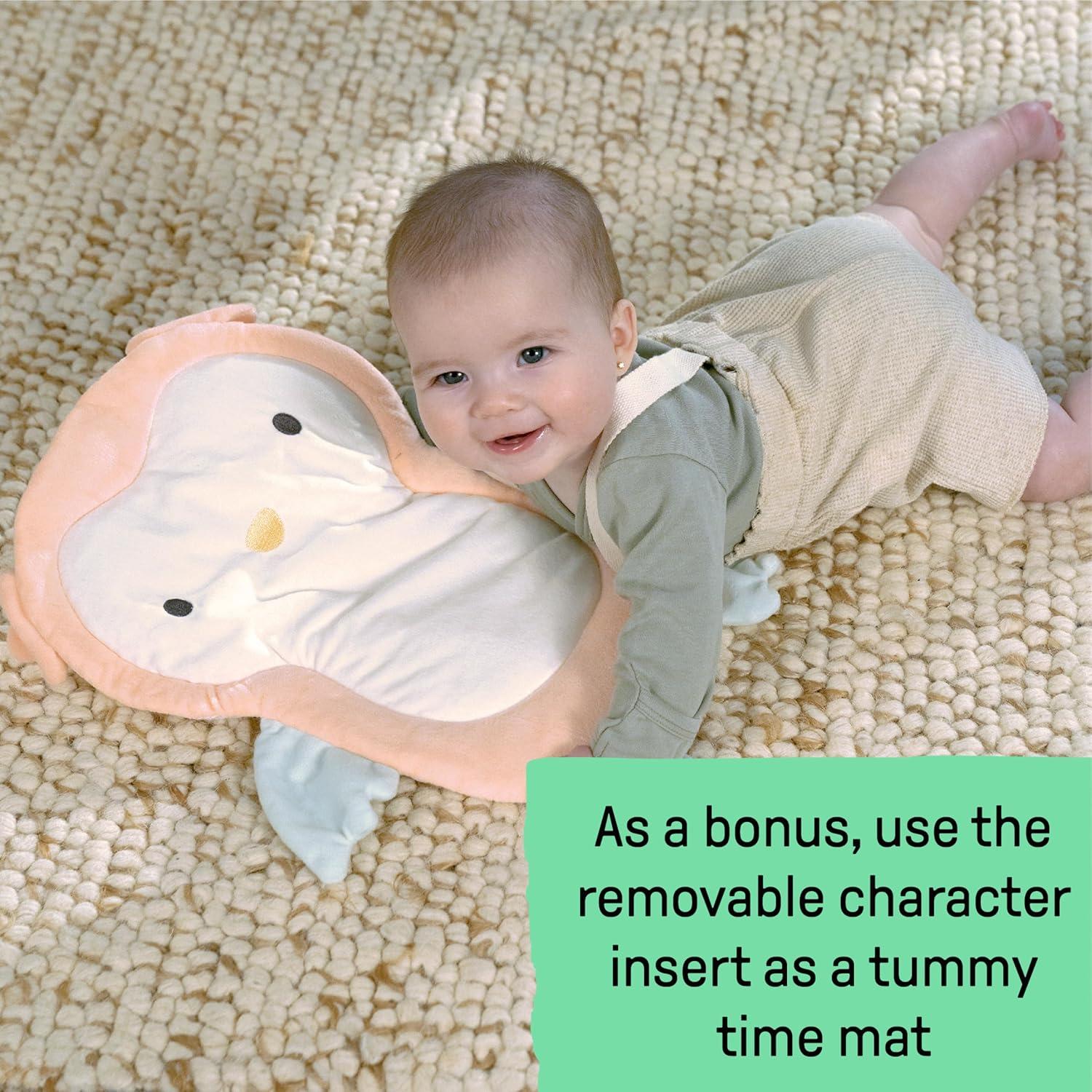 imageIngenuity InLighten Soothing Swing Swivel Infant Seat Soothing Sounds Lightweight Mesh DakotaNally Owl