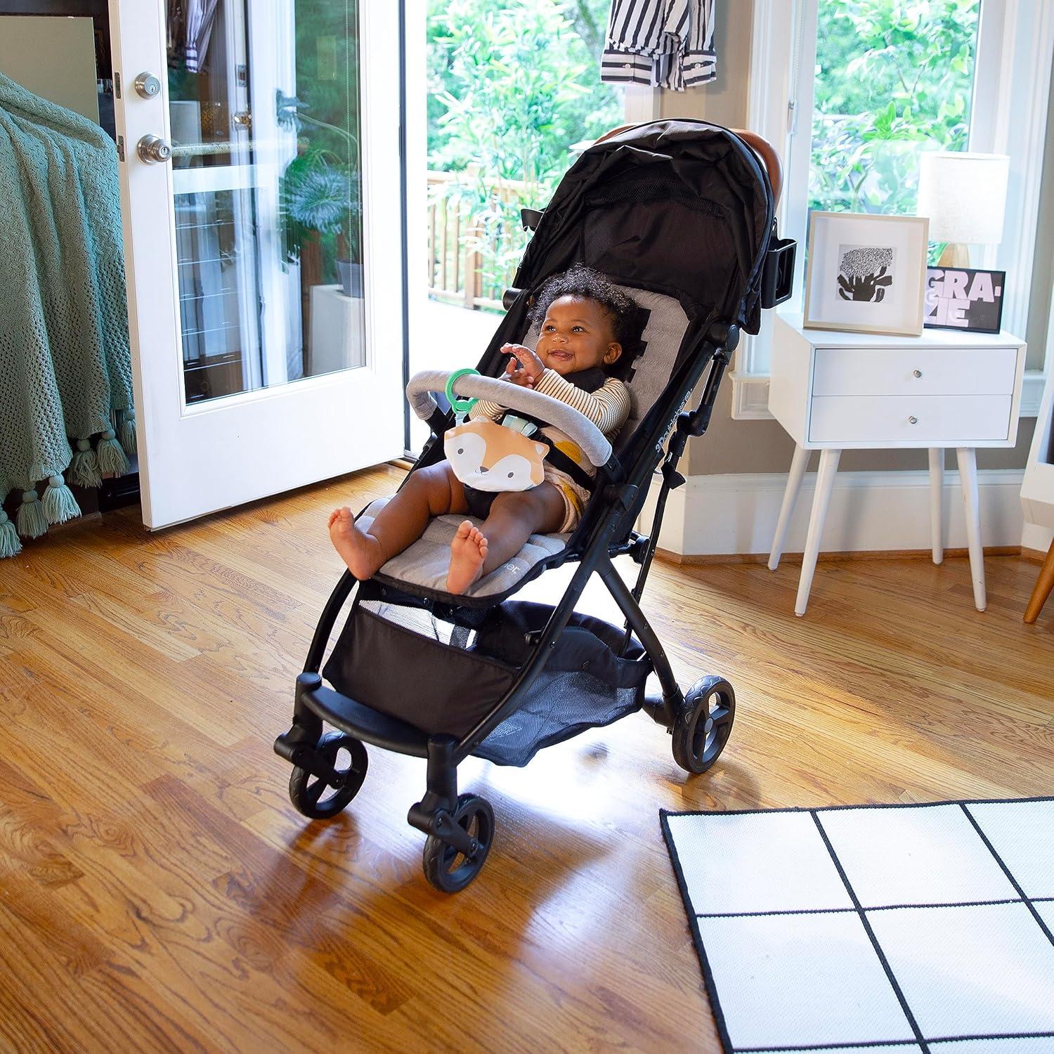 imageIngenuity ity by Ingenuity Crinklet Fox Crinkle Toy for Newborn and Up Satin Ribbon Tags CLink Attachment Unisex  KittKitt the Fox