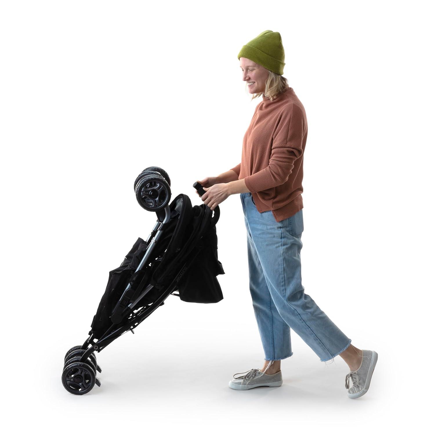 imageSummer Infant Ingenuity 3Dlite Convenience Stroller GrayLightweight Stroller with Aluminum Frame Large Seat Area 4 Position Recline Extra Large Storage Basket Infant Stroller for Travel ampamp MoreDark Gray