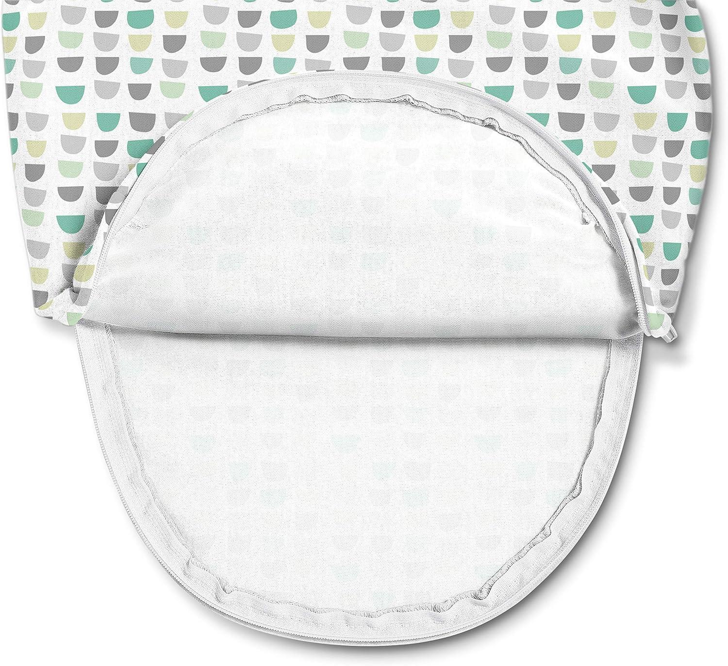 imageSwaddleMe by Ingenuity Easy Change Baby Swaddle in Size SmallMedium 03 Months 714 Pounds 3Pack with Easy Change Zipper Snow LeopardGum Drops