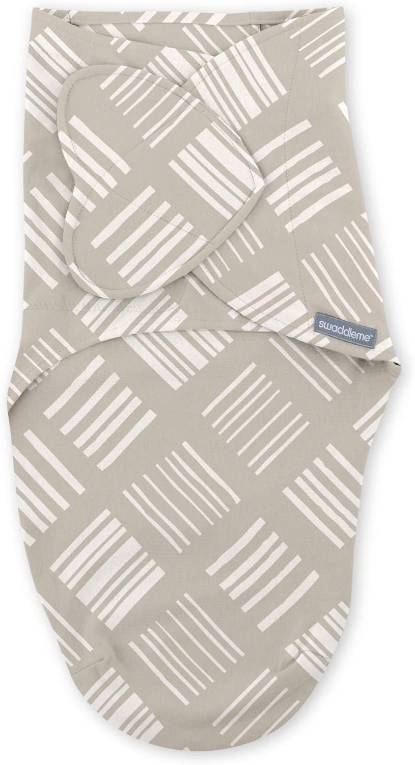 imageSwaddleMe by Ingenuity Original Swaddle Size SmallMedium For Ages 03 Months 714 Pounds Up to 26 Inches Long 3Pack Baby Swaddle Blanket WrapRising Sun