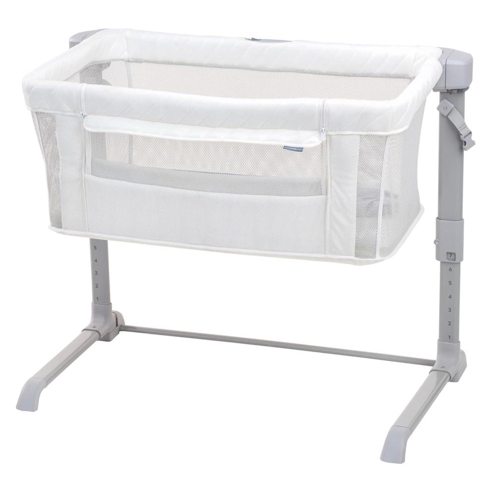imageIngenuity Dream ampamp Grow Bedside Baby Bassinet 2Mode Crib 012 Months Adjustable Height  TesseWhite