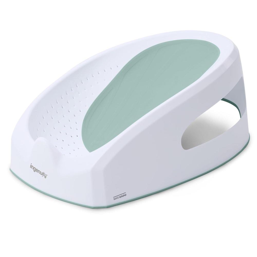imageIngenuity Easy Rinse Bather Baby Bath Seat NonSlip Soft Support 06 Months Up to 20 lbsGreen