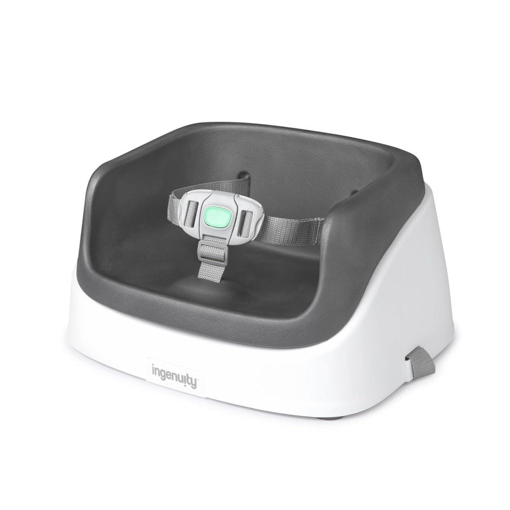 imageIngenuity SmartClean Toddler Booster Seat for Kitchen Chair  Lightweight for onthego EasyClean 3Point Harness Strap  Booster Seat for Dining Table SlateSlate