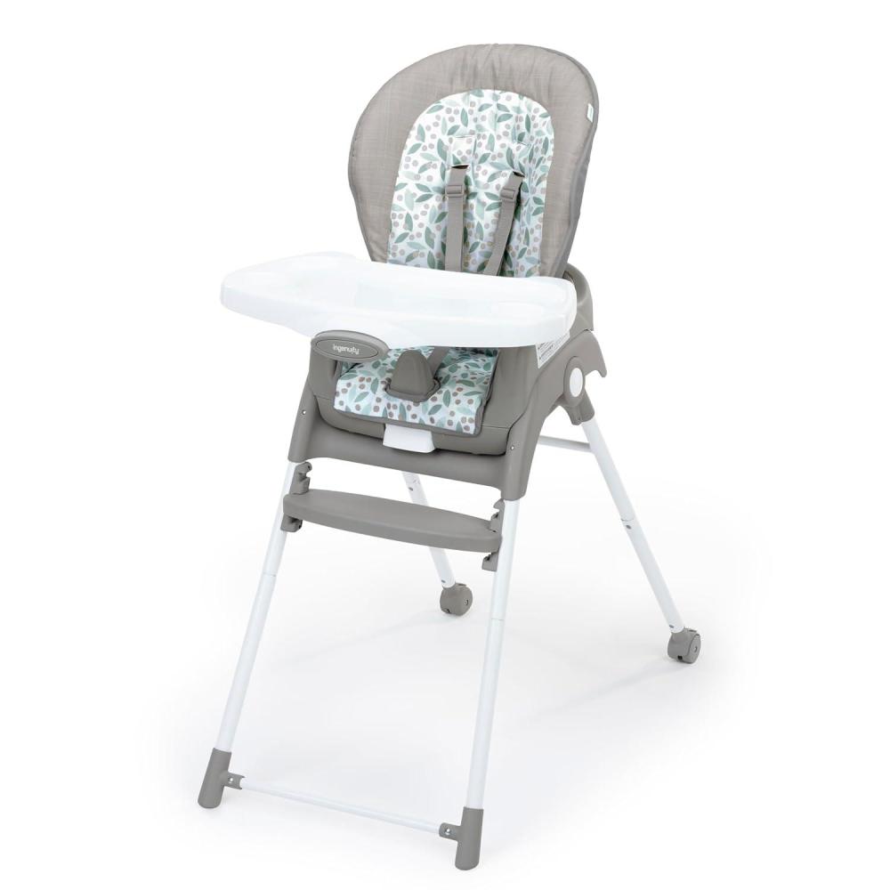 imageIngenuity SmartClean Trio Elite 3in1 Convertible Baby High Chair Toddler Chair and Dining Booster Seat For Ages 6 Months and Up Unisex  SlateEndless Blooms