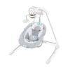imageIngenuity InLighten 5Speed Baby Swing  Swivel Infant Seat 5 Point Safety Harness Nature Sounds Lights  Van ElephantDakota