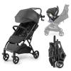 imageSummer Infant Ingenuity 3Dquickclose CS Compact Fold Stroller  Lightweight Stroller with Oversized Canopy ExtraLarge Storage and Compact Fold Deep OceanBlack