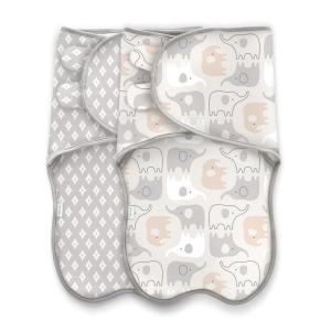 Ingenuity Farewell Fuss Adjustable Easy-Wrap 2-pk Baby Swaddle Set – Grazer