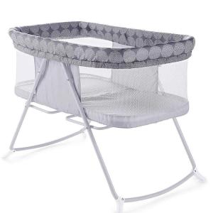 Ingenuity Foldaway Rocking Bassinet Classic – Crosby – Portable Folding Rocking Bassinet