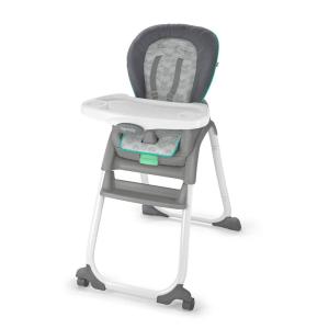 Ingenuity Full Course 6-in-1 High Chair – Baby to 5 Years Old, 6 Convertible Modes, 2 Dishwasher Safe Trays – Astro, 13108(Astro)