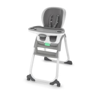 Ingenuity Full Course 6-in-1 High Chair – Baby to 5 Years Old, 6 Convertible Modes, 2 Dishwasher Safe Trays – Astro, 13108(Slate)