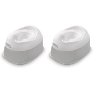 Ingenuity Ready Set Go Potty Training Toilet, Removable Bowl, Non-Skid Bottom, Wide Stable Base, Age 18 Months & Up, White & Grey(Ready Set Go Potty 2 Pack)