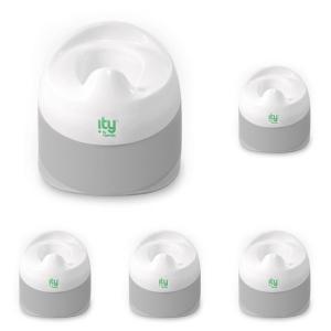 Ingenuity Ready Set Go Potty Training Toilet, Removable Bowl, Non-Skid Bottom, Wide Stable Base, Age 18 Months & Up, White & Grey(White & Grey)
