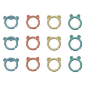 Ingenuity Sheppy’s Squad Toy Links for Newborn and Up, 12 Links, Plant-Based and BPA-Free Materials, Multi-Texture