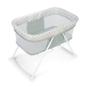 Ingenuity Snooze & Stow Rocking Portable Folding Bassinet – Sheppy – Ages 0+ Months(Sheppy)