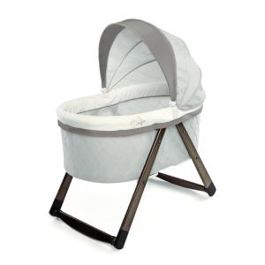 Ingenuity Spacious Rocking Bassinet Recommended for 0 to 5 Months wit Foldable Design for Ease of Transport and Storage, Wallace(Carrington)