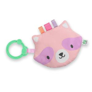 Ingenuity: ity by Ingenuity Crinklet, Fox Crinkle Toy for Newborn and Up, Satin Ribbon Tags, C-Link Attachment, Unisex – Kitt(Deni the Raccoon)