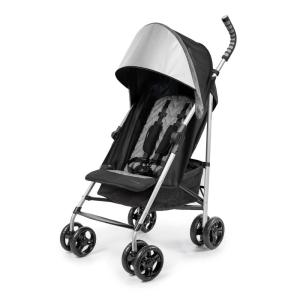 Summer Infant Ingenuity 3Dlite Convenience Stroller, Gray–Lightweight Stroller with Aluminum Frame, Large Seat Area, 4 Position Recline, Extra Large Storage Basket – Infant Stroller for Travel & More(Black & Gray)