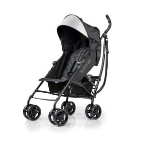 Summer Infant Ingenuity 3Dlite Convenience Stroller, Gray–Lightweight Stroller with Aluminum Frame, Large Seat Area, 4 Position Recline, Extra Large Storage Basket – Infant Stroller for Travel & More(Jet Blue)