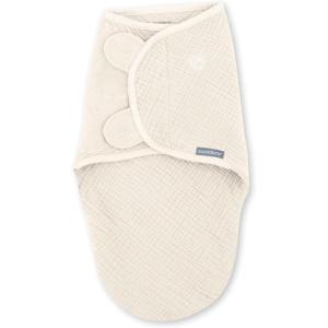 SwaddleMe by Ingenuity Original Swaddle, Size Small/Medium, For Ages 0-3 Months, 7-14 Pounds, Up to 26 Inches Long, 3-Pack Baby Swaddle Blanket Wrap(Cream)