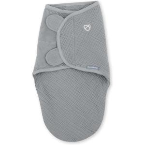 SwaddleMe by Ingenuity Original Swaddle, Size Small/Medium, For Ages 0-3 Months, 7-14 Pounds, Up to 26 Inches Long, 3-Pack Baby Swaddle Blanket Wrap(Gray)