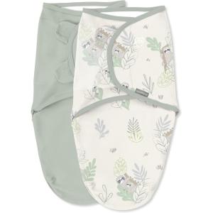 SwaddleMe by Ingenuity Original Swaddle, Size Small/Medium, For Ages 0-3 Months, 7-14 Pounds, Up to 26 Inches Long, 3-Pack Baby Swaddle Blanket Wrap(Peekaboo Sloth)
