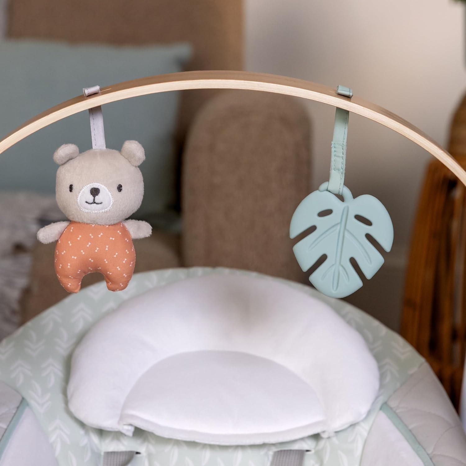 imageIngenuity ConvertMe 2in1 Compact Portable Automatic Baby Swing ampamp Infant Seat BatterySaving Vibrations Nature Sounds 09 Months 620 lbs WimberlyCozy Spot