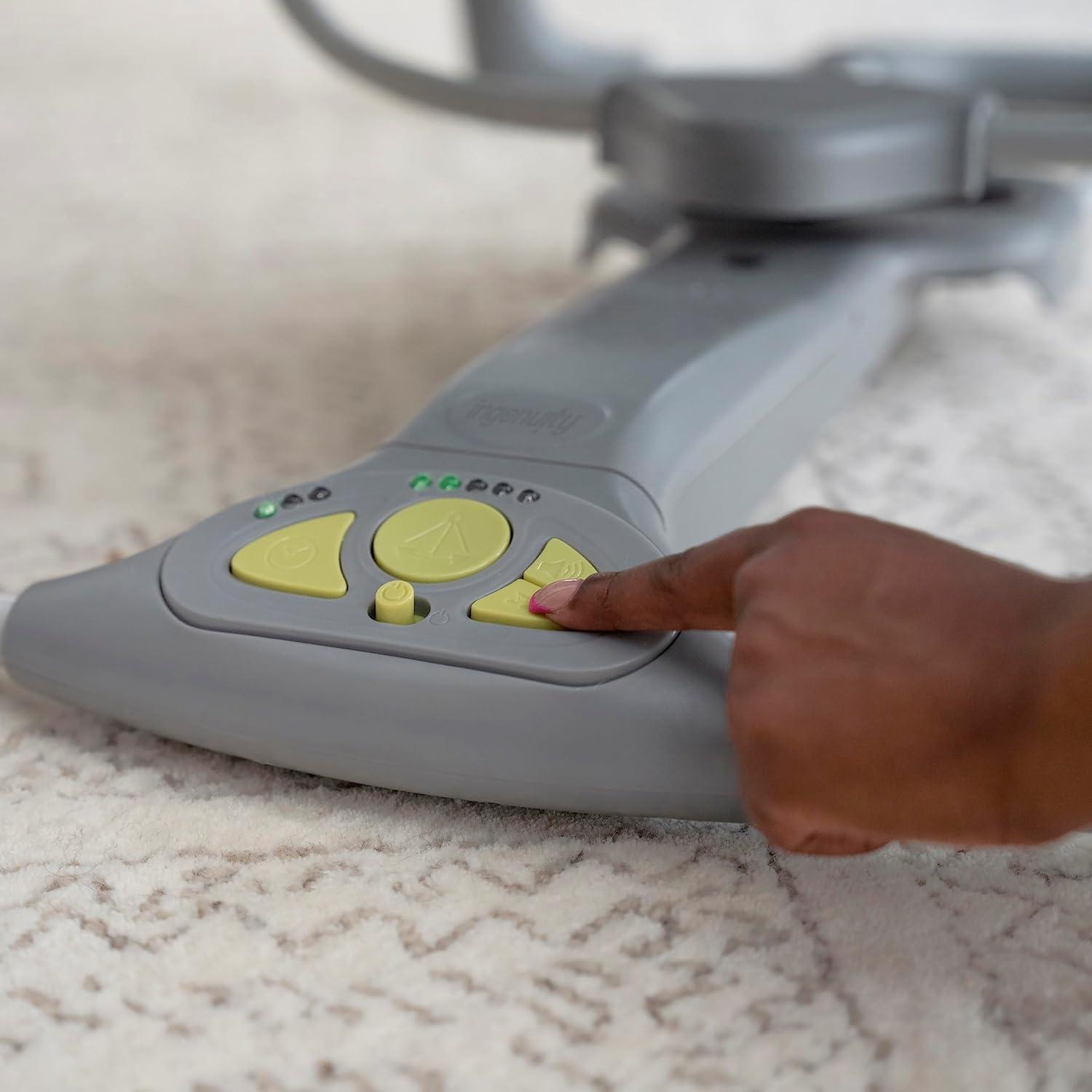 imageIngenuity ConvertMe 2in1 Compact Portable Automatic Baby Swing ampamp Infant Seat BatterySaving Vibrations Nature Sounds 09 Months 620 lbs WimberlyHugs and Hoots