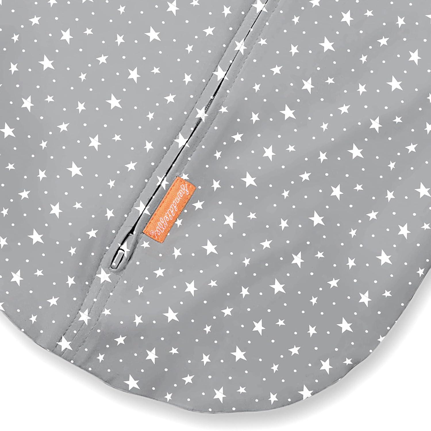 imageSwaddleMe Arms Free Convertible Pod Size Large 46 Months 2Pack Lucky Star Zipup Baby Swaddle Helps Transition to Arms Out Sleep for Safe Rolling and SelfSoothingLucky Star