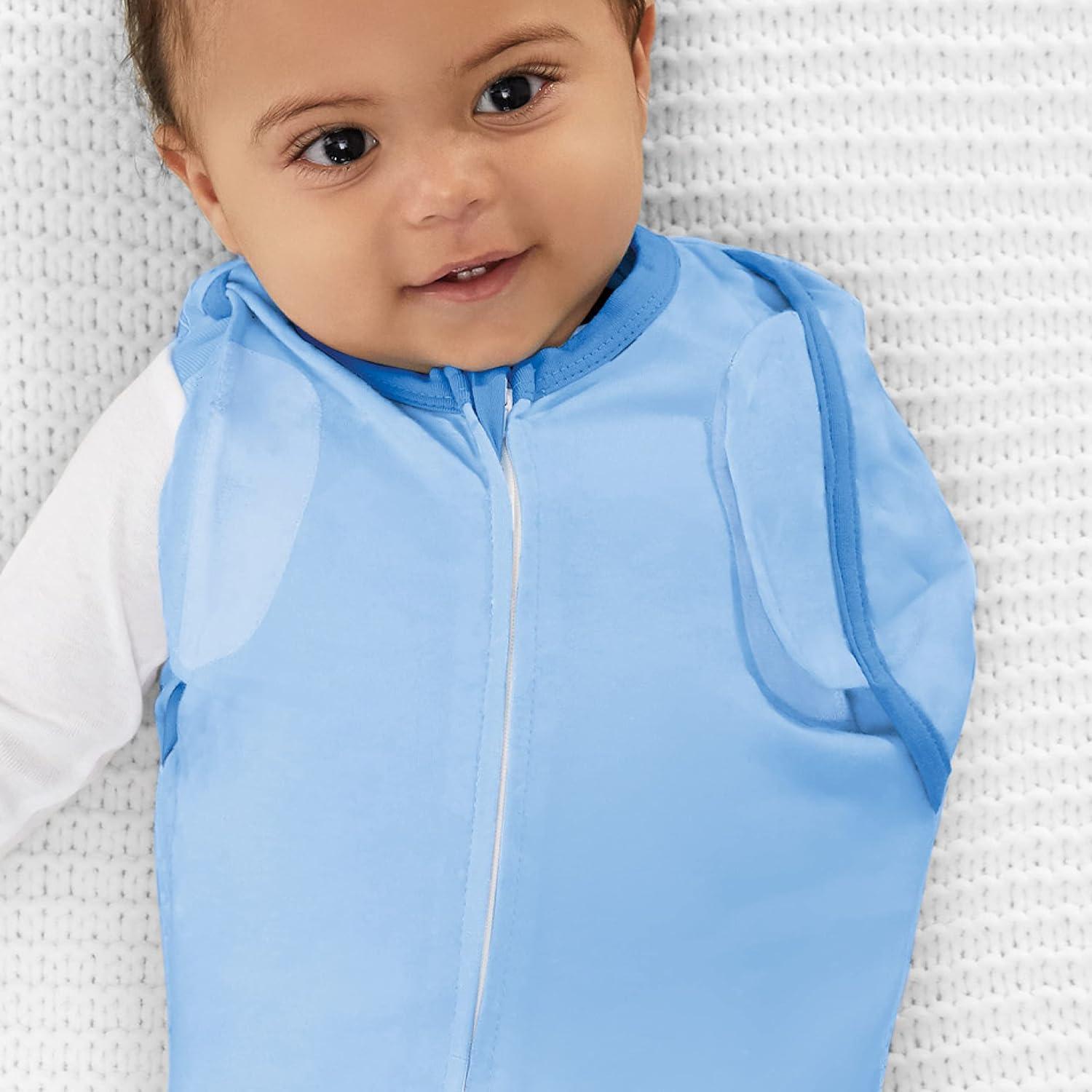 imageSwaddleMe Arms Free Convertible Pod Size Large 46 Months 2Pack Lucky Star Zipup Baby Swaddle Helps Transition to Arms Out Sleep for Safe Rolling and SelfSoothingLucky Star