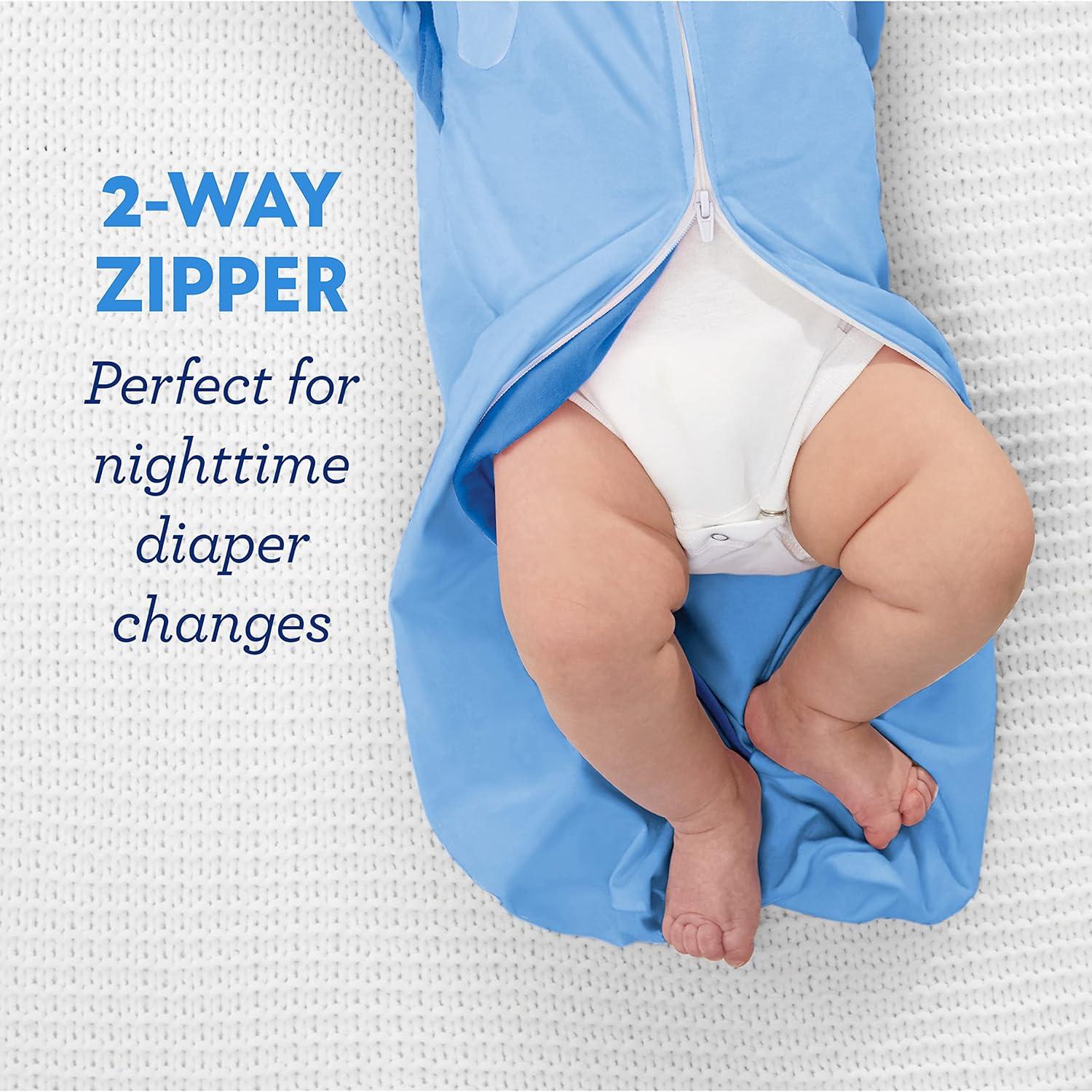 imageSwaddleMe Arms Free Convertible Pod Size Large 46 Months 2Pack Lucky Star Zipup Baby Swaddle Helps Transition to Arms Out Sleep for Safe Rolling and SelfSoothingLucky Star