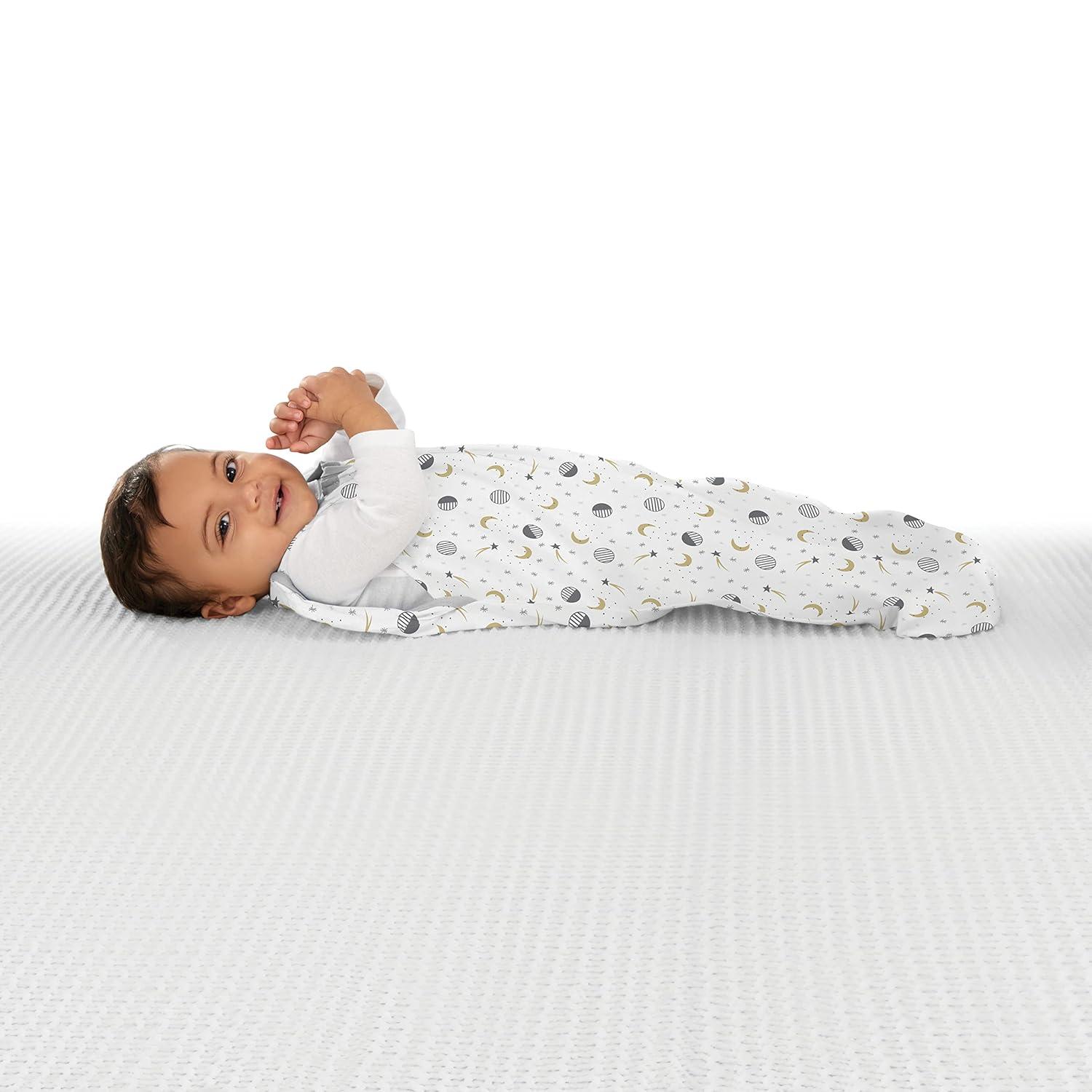 imageSwaddleMe Arms Free Convertible Pod Size Large 46 Months 2Pack Lucky Star Zipup Baby Swaddle Helps Transition to Arms Out Sleep for Safe Rolling and SelfSoothingLucky Star