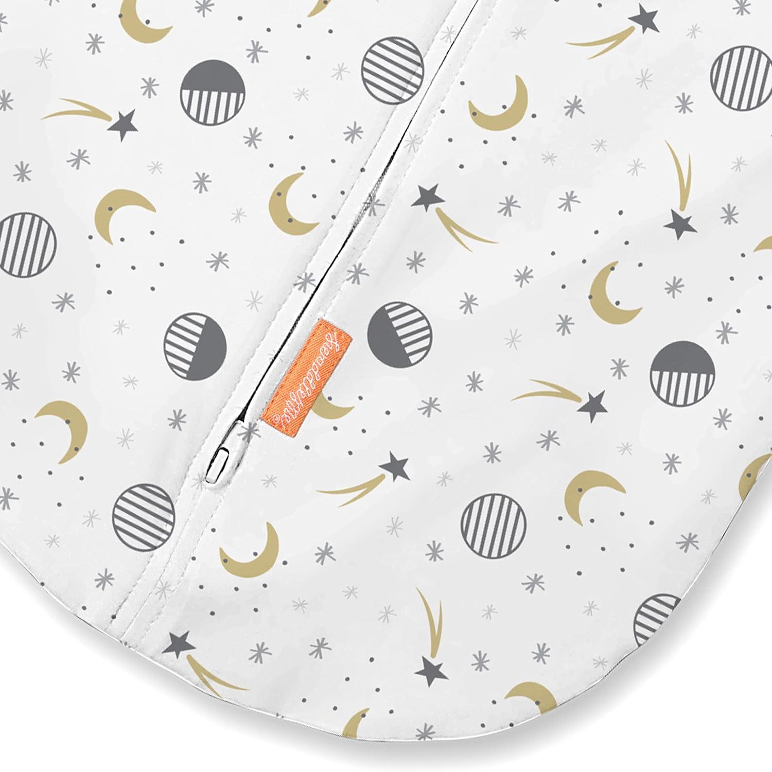 imageSwaddleMe Arms Free Convertible Pod Size Large 46 Months 2Pack Lucky Star Zipup Baby Swaddle Helps Transition to Arms Out Sleep for Safe Rolling and SelfSoothingLucky Star