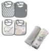 Grazer Bib & Swaddle Giftset 6pcs