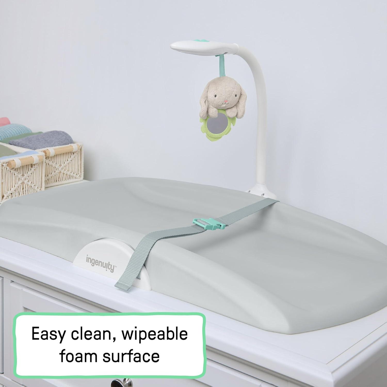 imageIngenuity Day ampamp Night Sylvi Baby Changing Pad Includes Nightlight with Red Light Option to Promote Better Sleep Easy to Wipe Clean Ages 0M
