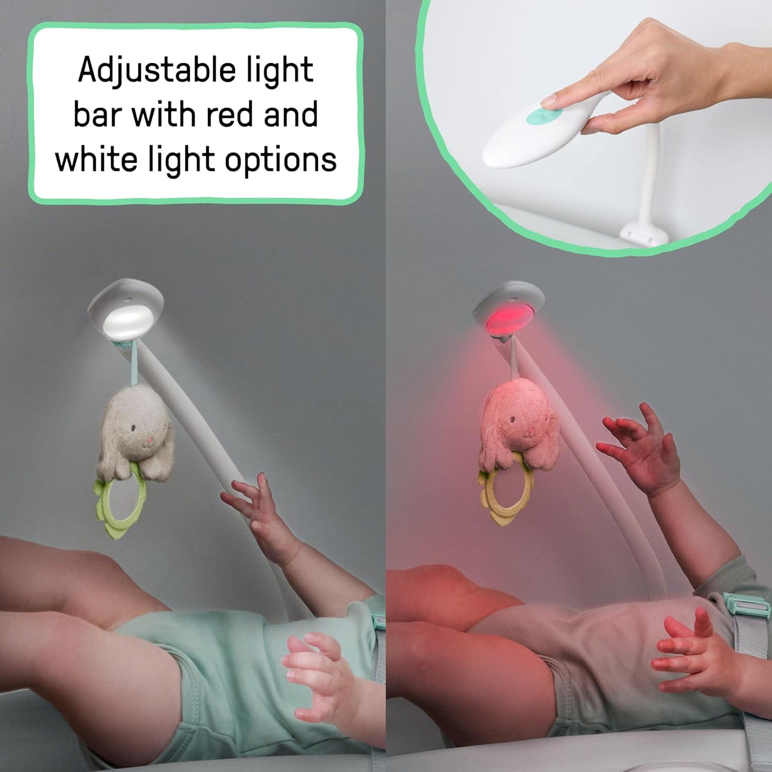 imageIngenuity Day ampamp Night Sylvi Baby Changing Pad Includes Nightlight with Red Light Option to Promote Better Sleep Easy to Wipe Clean Ages 0M