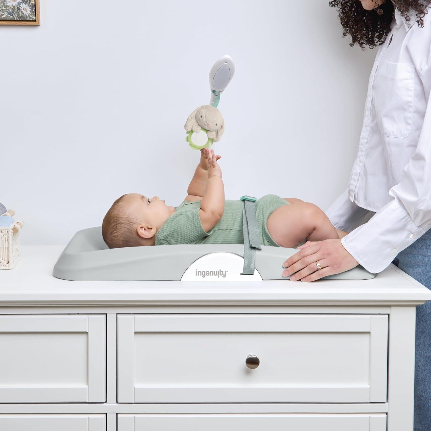 imageIngenuity Day ampamp Night Sylvi Baby Changing Pad Includes Nightlight with Red Light Option to Promote Better Sleep Easy to Wipe Clean Ages 0M