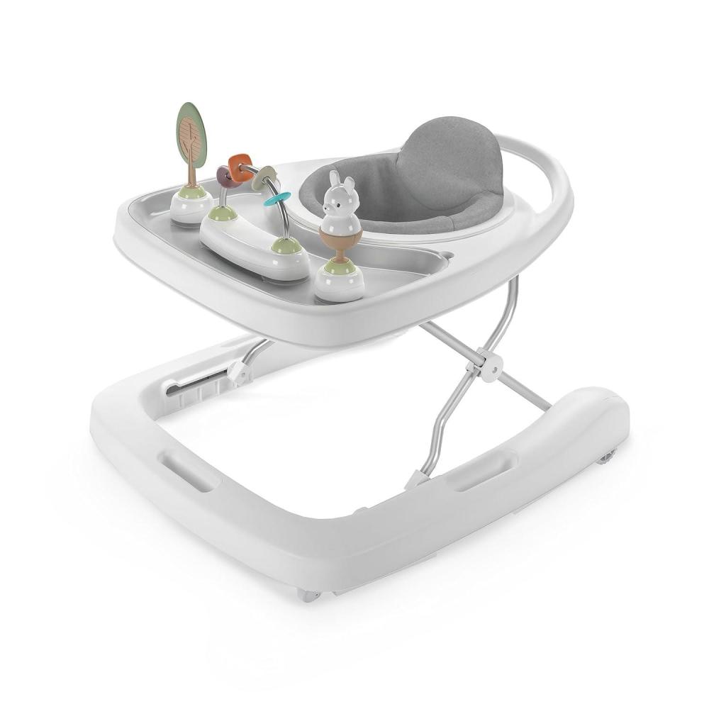 imageIngenuity Step amp Sprout 3in1 Foldable Baby Activity Walker with Removable Toys Ages 6 Months PinkFirst Forest