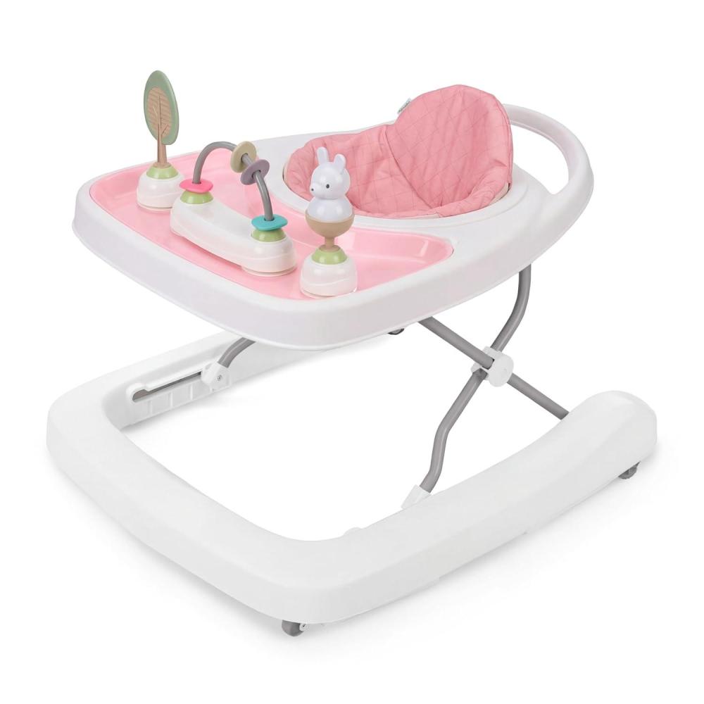 imageIngenuity Step amp Sprout 3in1 Foldable Baby Activity Walker with Removable Toys Ages 6 Months  PinkPink