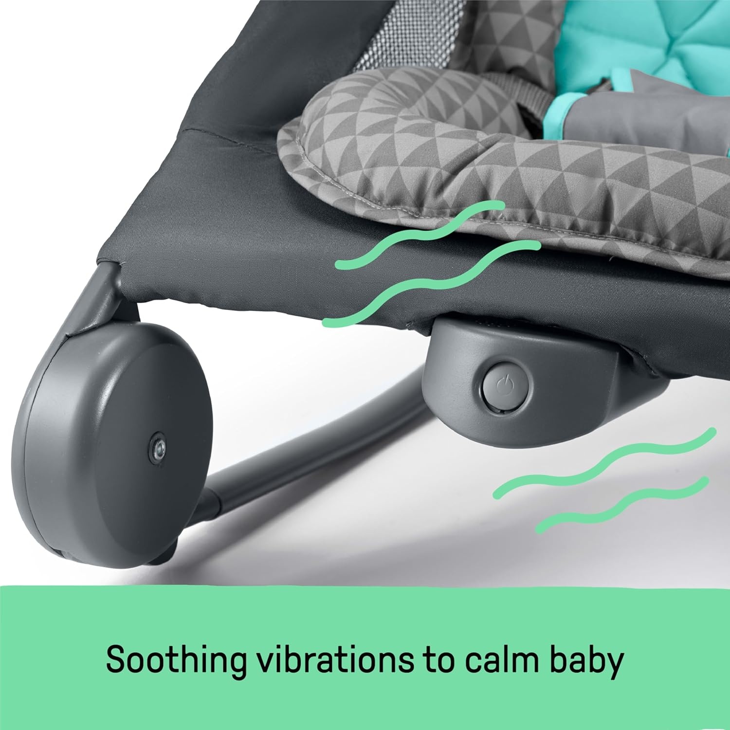 image:imageSummer Infant 2in1 Bouncer amp Rocker Duo Gray and Teal Convenient and Portable Rocker and Bouncer for Babies Includes Soft Toys and Soothing VibrationsGray and Teal