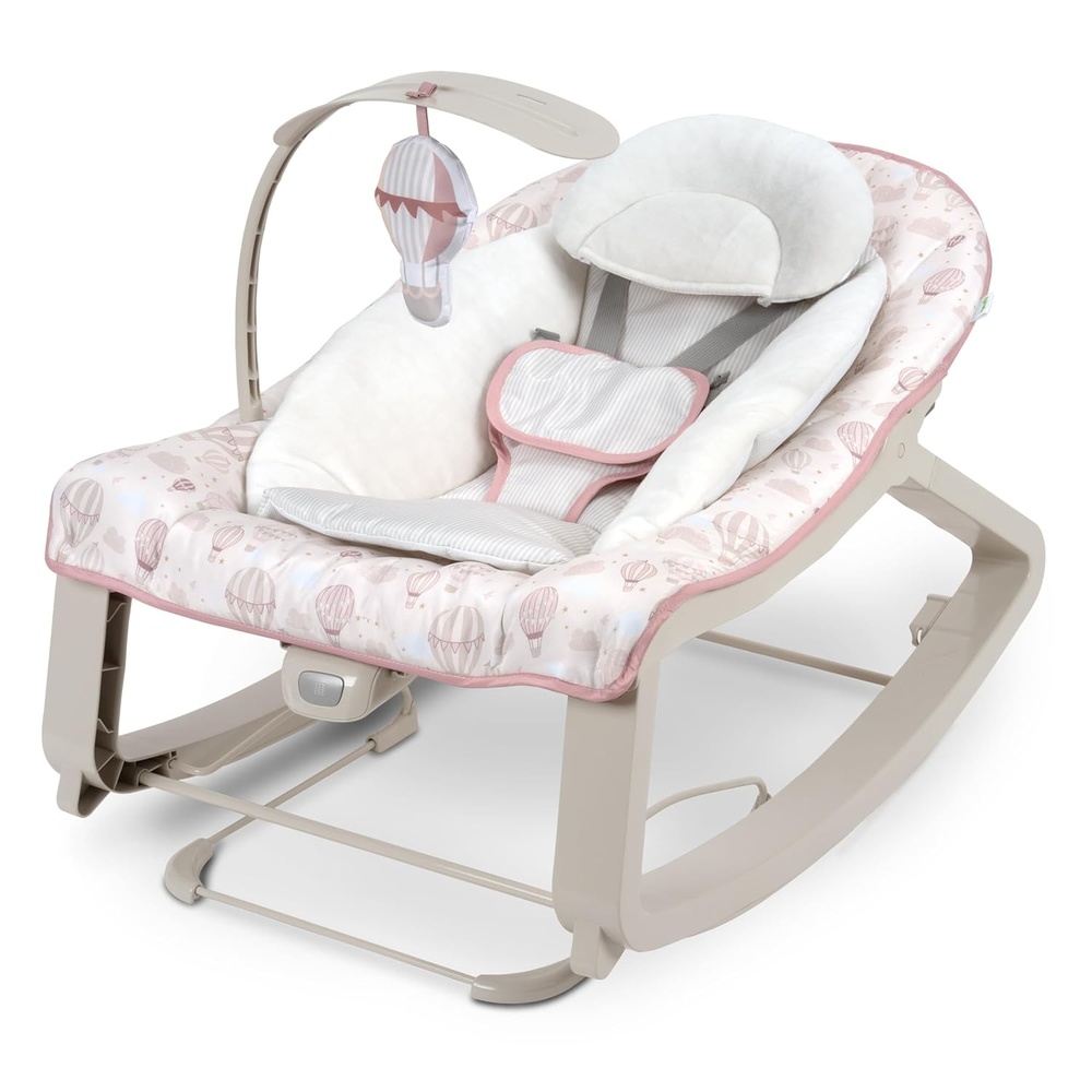 image:imageIngenuity Keep Cozy 3in1 Grow with Me Vibrating Baby Bouncer Seat amp Infant to Toddler Rocker Vibrations amp Toy Bar 030 Months Up to 40 lbs GreenSkye