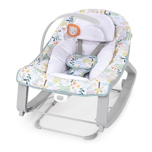 Ingenuity Keep Cozy 3-in-1 Grow with Me Vibrating Baby Bouncer, Seat & Infant to Toddler Rocker, Vibrations & Toy Bar, 0-30 Months Up to 40 lbs (Green)(Madi)