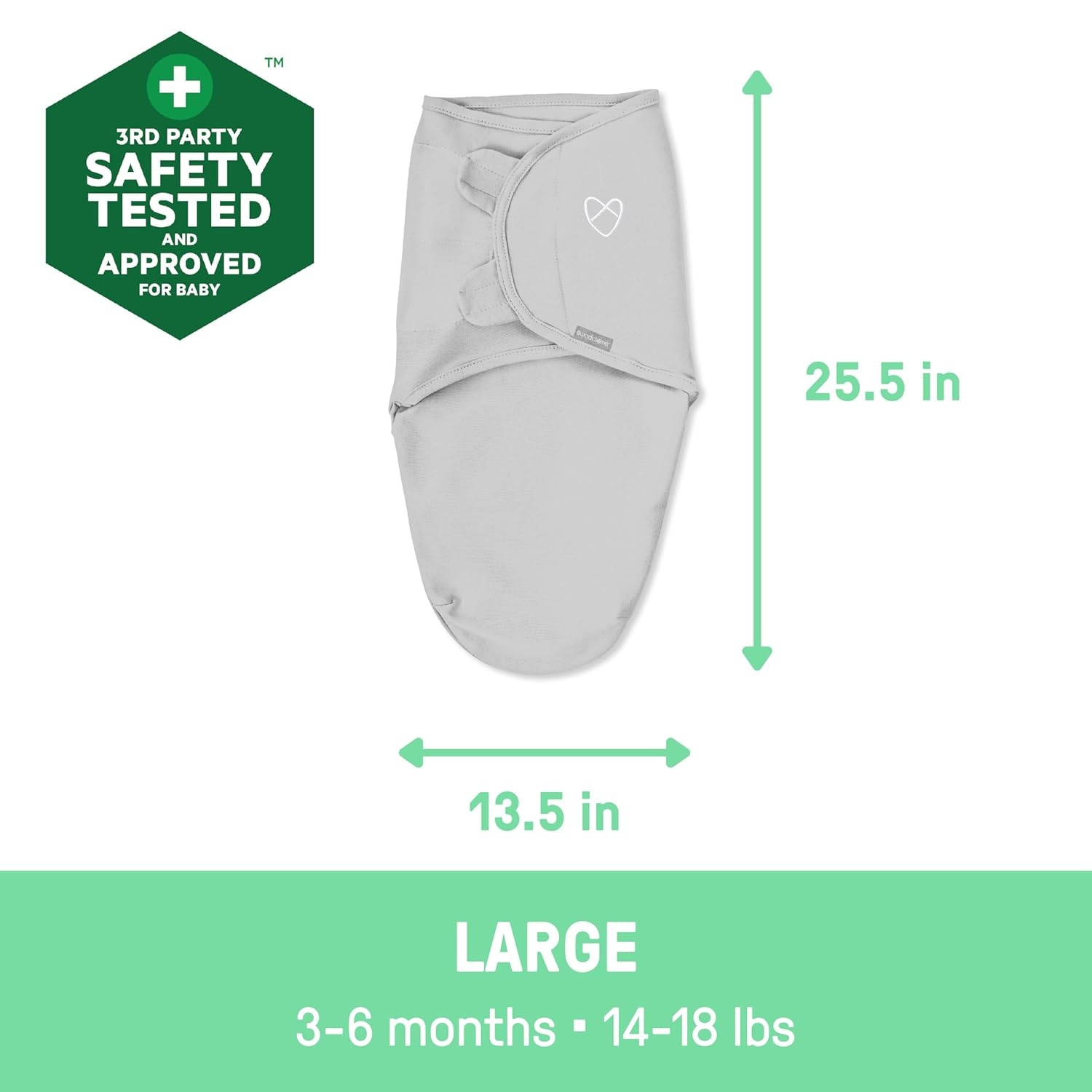 image:imageSwaddleMe by Ingenuity Comfort Pack Baby Swaddle Set Size 03 Months 514 Pounds SwaddleMe Pod Original Swaddle Night Sack 3pk Koala TreesDino 3pack