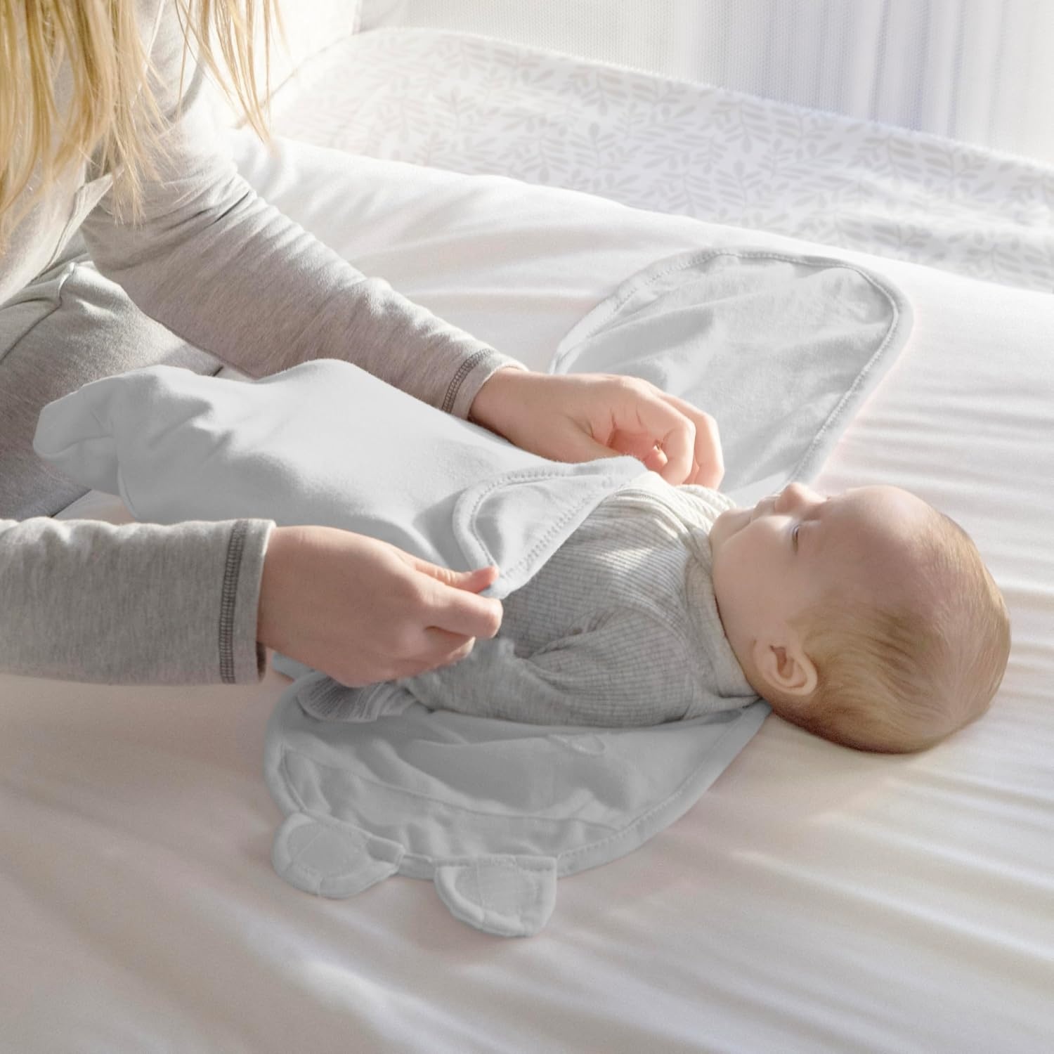 image:imageSwaddleMe by Ingenuity Comfort Pack Baby Swaddle Set Size 03 Months 514 Pounds SwaddleMe Pod Original Swaddle Night Sack 3pk Koala TreesTropical Dino 2pack