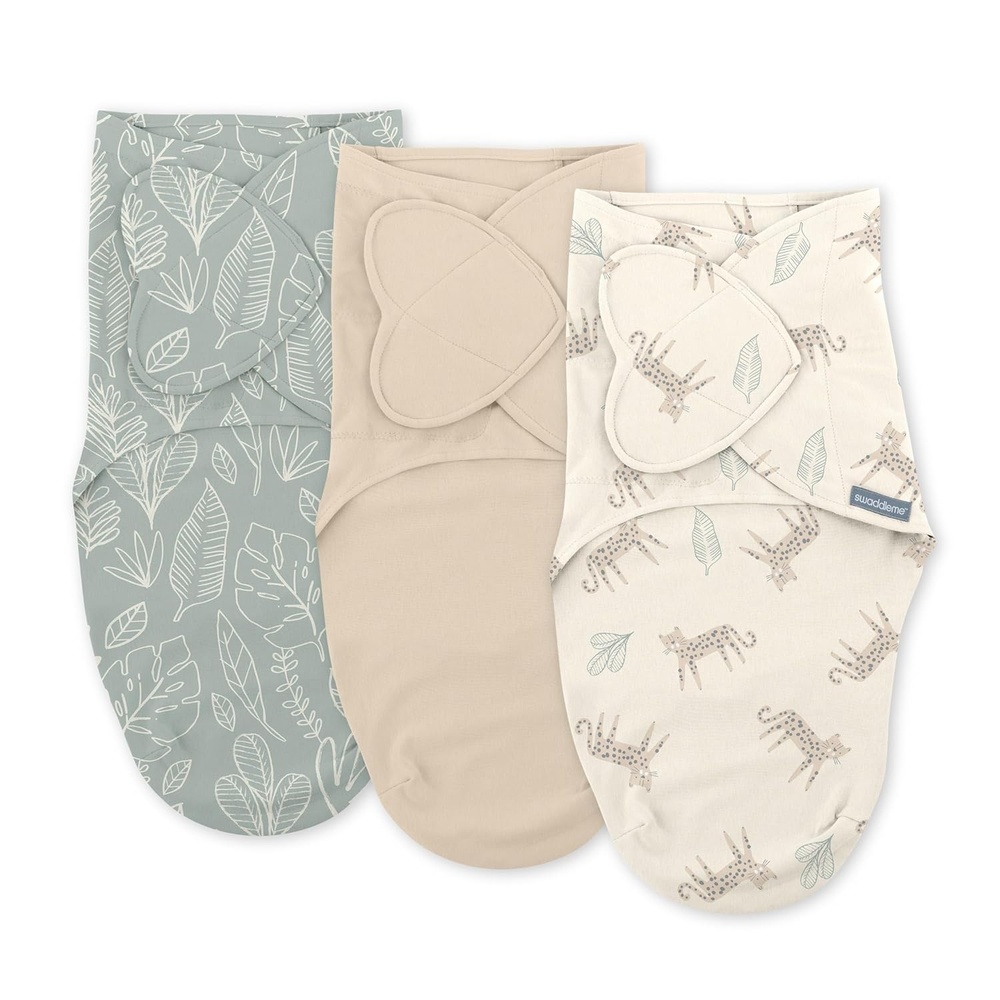 image:imageSwaddleMe by Ingenuity Comfort Pack Baby Swaddle Set Size 03 Months 514 Pounds SwaddleMe Pod Original Swaddle Night Sack 3pk  Koala TreesBorn Free 3pack