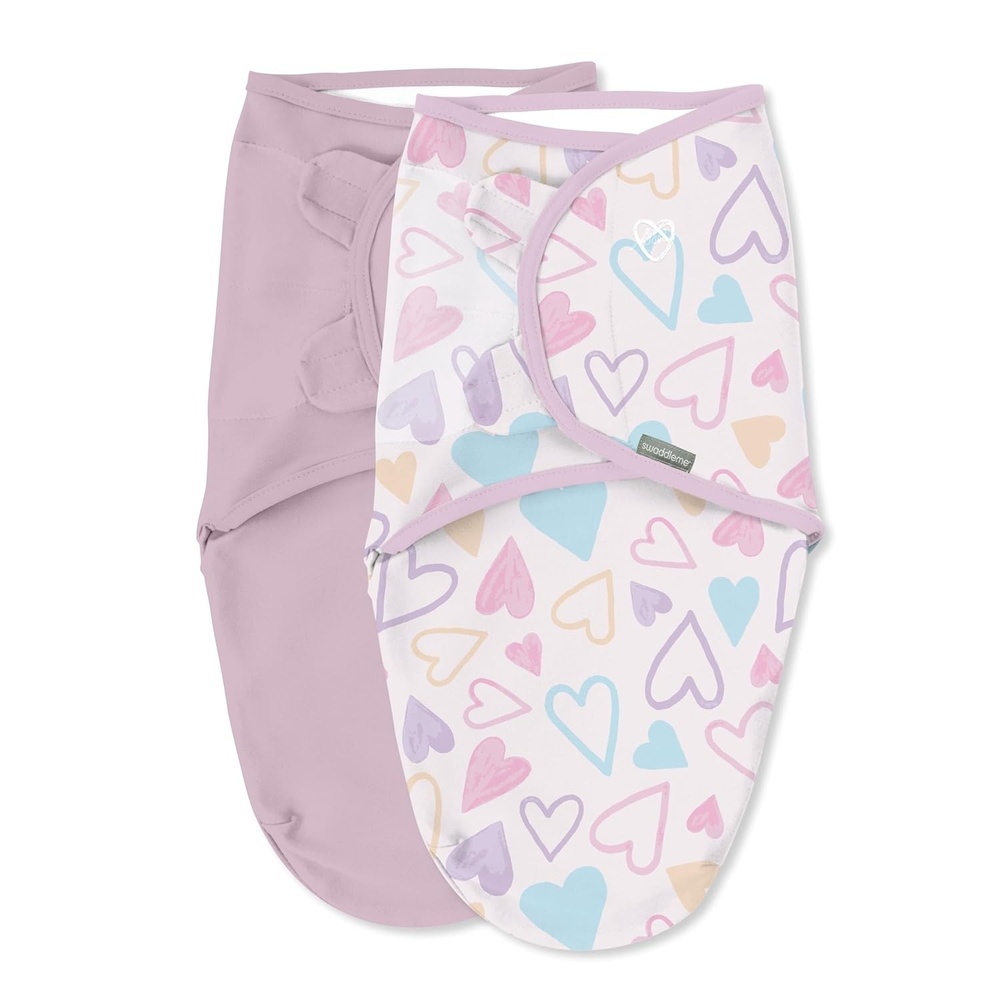image:imageSwaddleMe by Ingenuity Comfort Pack Baby Swaddle Set Size 03 Months 514 Pounds SwaddleMe Pod Original Swaddle Night Sack 3pk  Koala TreesI Heart You 2pack