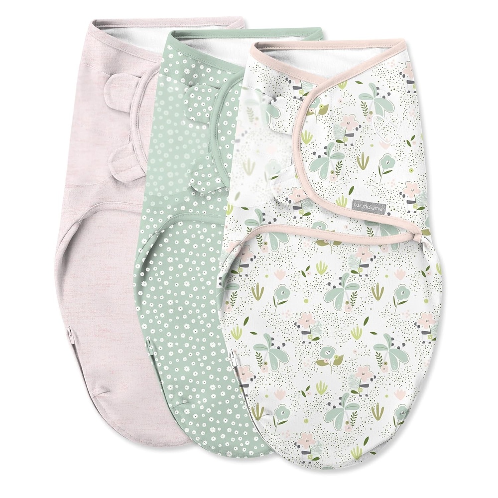 image:imageSwaddleMe by Ingenuity Comfort Pack Baby Swaddle Set Size 03 Months 514 Pounds SwaddleMe Pod Original Swaddle Night Sack 3pk Koala TreesPeekaboo Panda 3pack