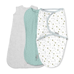 SwaddleMe by Ingenuity Comfort Pack Baby Swaddle Set, Size 0-3 Months, 5-14 Pounds, SwaddleMe Pod, Original Swaddle, Night Sack, 3pk – Koala Trees(Bees Comfort Pack)