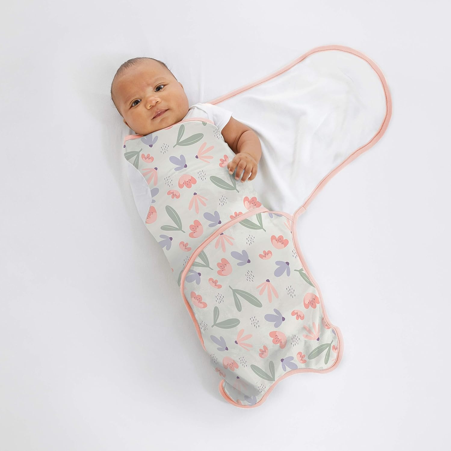 image:imageIngenuity Farewell Fuss Adjustable EasyWrap Baby Swaddle 2 Pack Posy amp Comfy Bundle 2Pack MultiUse Swaddle Blanket Set PosyPosy Swaddle Blanket Giftset 4pcs