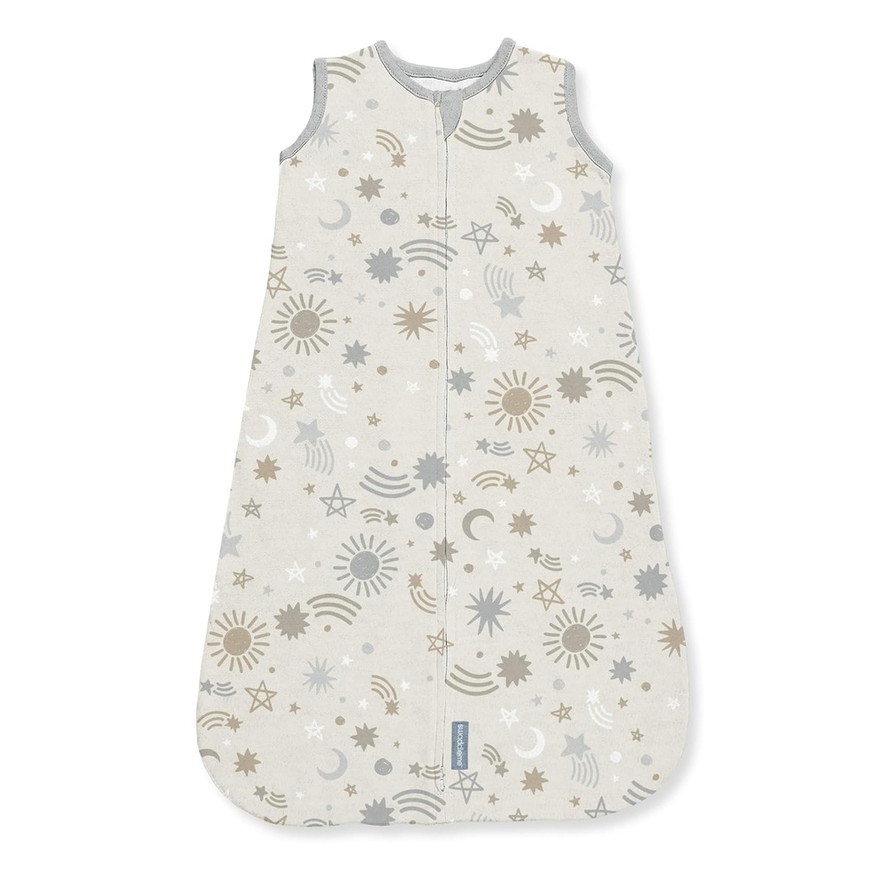 image:imageSwaddleMe by Ingenuity Baby Night Sack Sleeper Size 03 Months 714 Pounds 10 TOG 2Way Zipper 100 Cotton Baby Wearable Blanket Celestial Dance